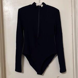 NWT Black zippered Bodysuit for Women